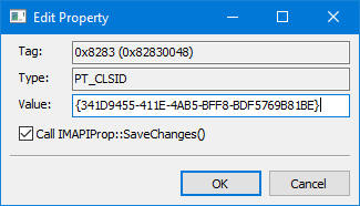Edit PT_CLSID Porperty
