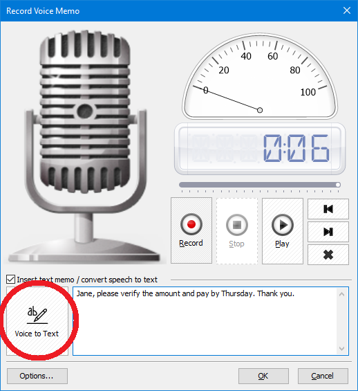 Outlook Voice Recorder